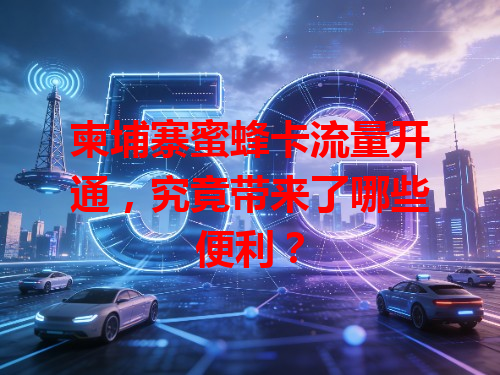 柬埔寨蜜蜂卡流量开通，究竟带来了哪些便利？