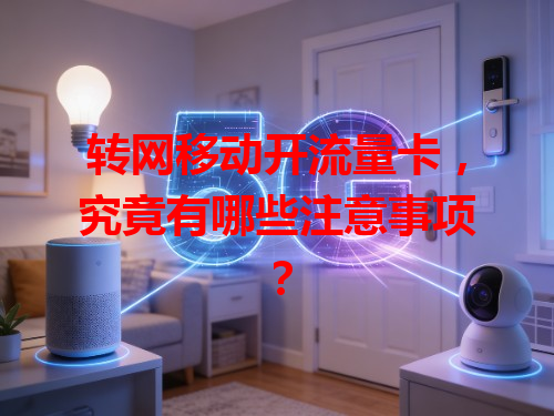 转网移动开流量卡，究竟有哪些注意事项？