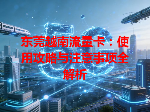 东莞越南流量卡：使用攻略与注意事项全解析