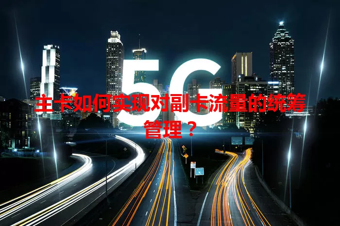 主卡如何实现对副卡流量的统筹管理？