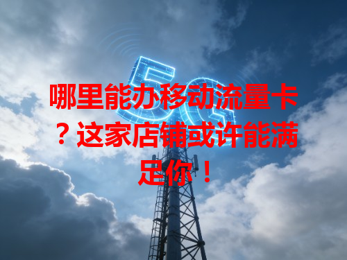 哪里能办移动流量卡？这家店铺或许能满足你！