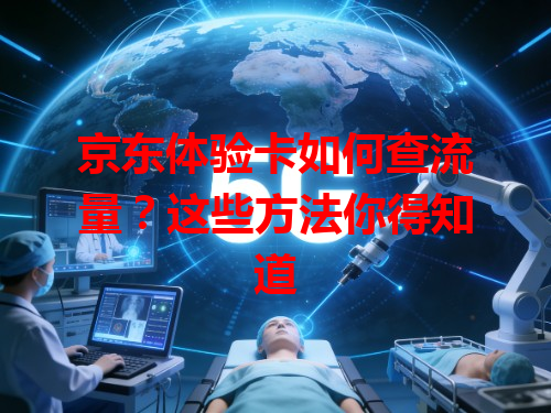 京东体验卡如何查流量？这些方法你得知道