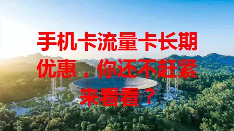手机卡流量卡长期优惠，你还不赶紧来看看？