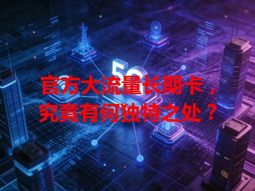 官方大流量长期卡，究竟有何独特之处？