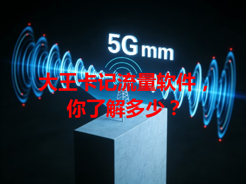大王卡记流量软件，你了解多少？