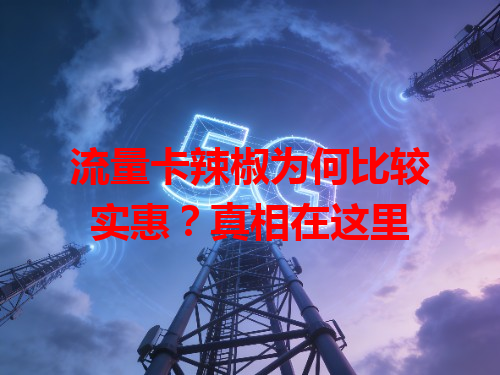 流量卡辣椒为何比较实惠？真相在这里