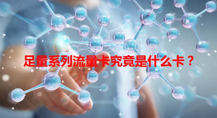 足量系列流量卡究竟是什么卡？