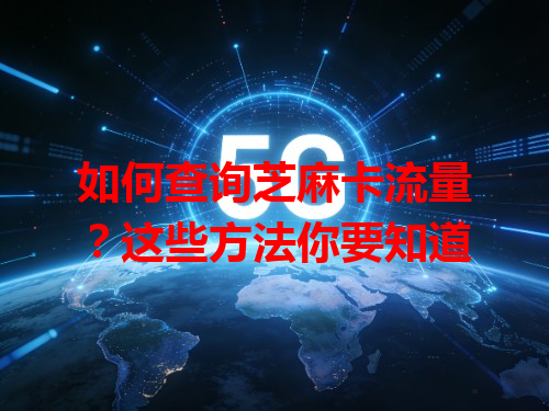 如何查询芝麻卡流量？这些方法你要知道