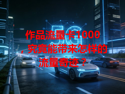 作品流量卡1000，究竟能带来怎样的流量奇迹？