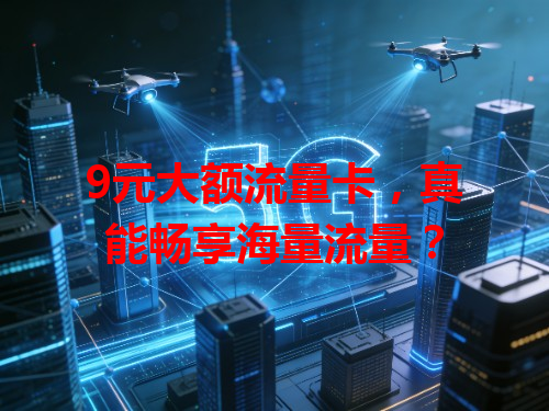 9元大额流量卡，真能畅享海量流量？