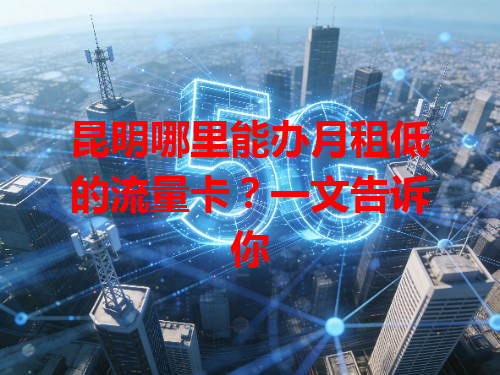 昆明哪里能办月租低的流量卡？一文告诉你