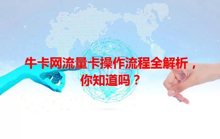 牛卡网流量卡操作流程全解析，你知道吗？
