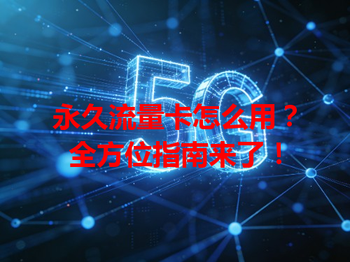 永久流量卡怎么用？全方位指南来了！