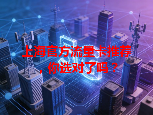 上海官方流量卡推荐，你选对了吗？