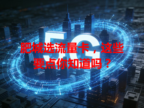 肥城选流量卡，这些要点你知道吗？
