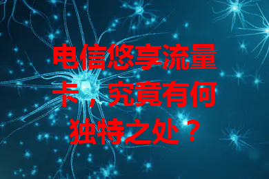 电信悠享流量卡，究竟有何独特之处？