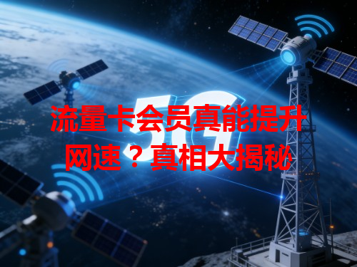 流量卡会员真能提升网速？真相大揭秘