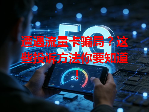 遭遇流量卡骗局？这些投诉方法你要知道！