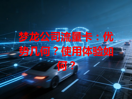 梦龙公司流量卡：优势几何？使用体验如何？