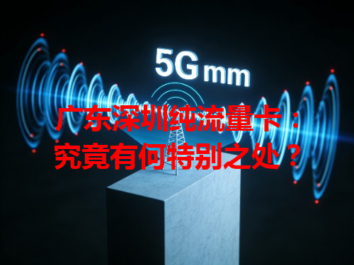 广东深圳纯流量卡：究竟有何特别之处？