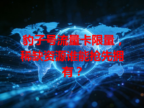 豹子号流量卡限量，稀缺资源谁能抢先拥有？
