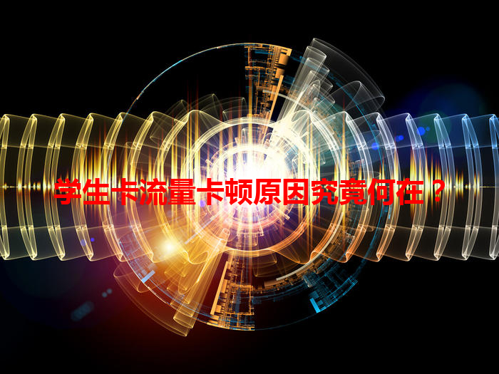 学生卡流量卡顿原因究竟何在？