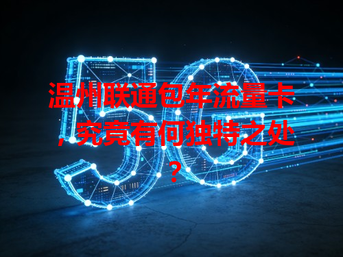 温州联通包年流量卡，究竟有何独特之处？