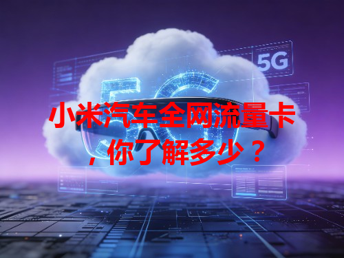 小米汽车全网流量卡，你了解多少？