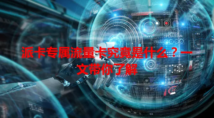 派卡专属流量卡究竟是什么？一文带你了解