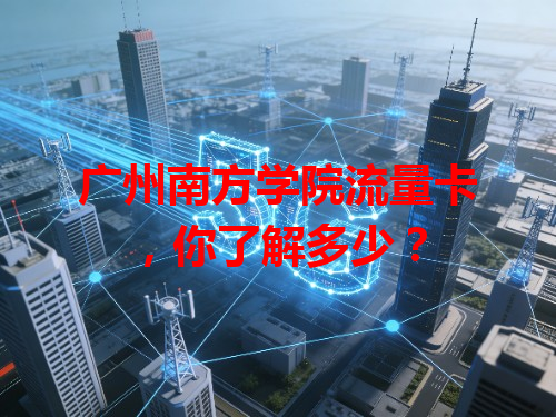 广州南方学院流量卡，你了解多少？