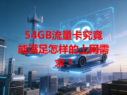 54GB流量卡究竟能满足怎样的上网需求？