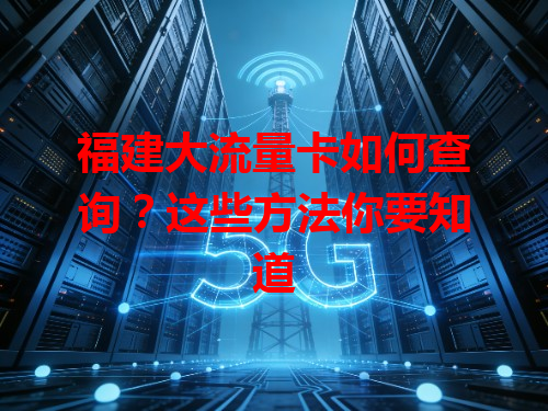 福建大流量卡如何查询？这些方法你要知道