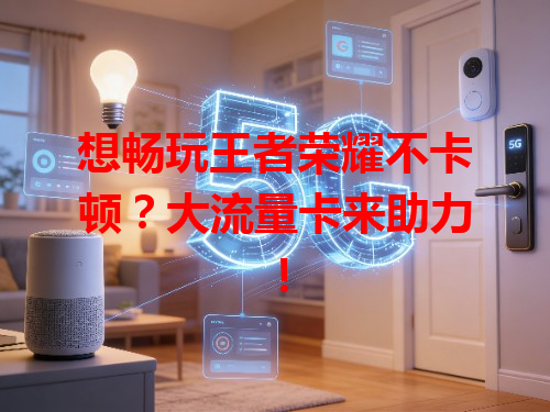 想畅玩王者荣耀不卡顿？大流量卡来助力！
