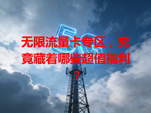 无限流量卡专区，究竟藏着哪些超值福利？
