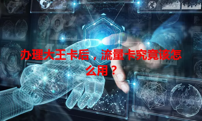办理大王卡后，流量卡究竟该怎么用？
