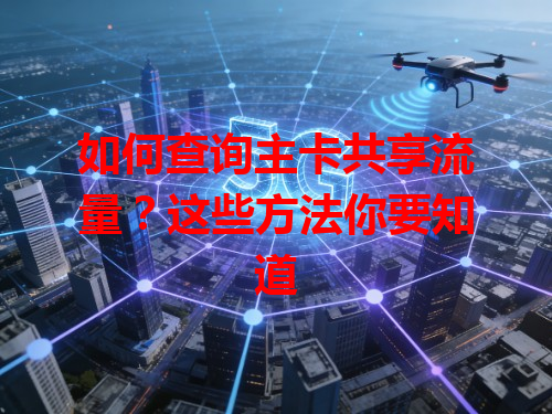 如何查询主卡共享流量？这些方法你要知道