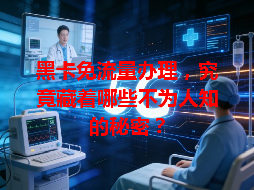 黑卡免流量办理，究竟藏着哪些不为人知的秘密？