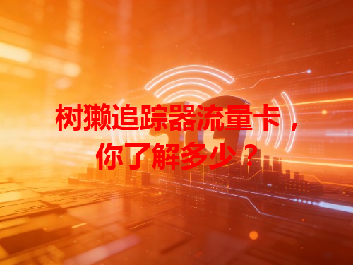 树獭追踪器流量卡，你了解多少？
