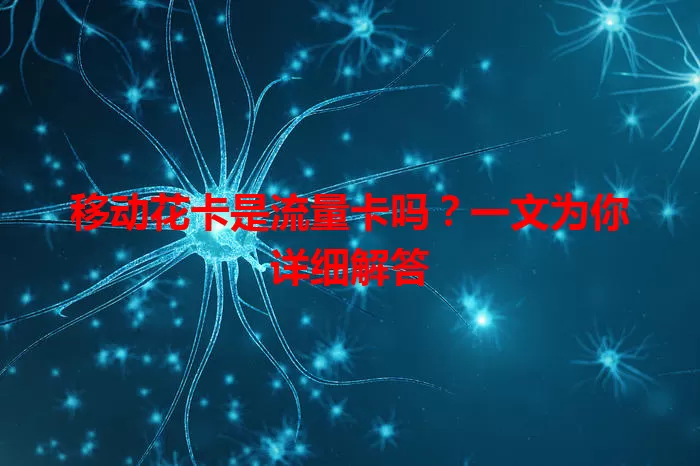 移动花卡是流量卡吗？一文为你详细解答