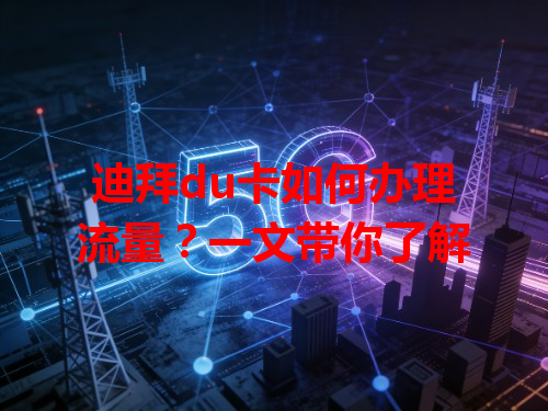 迪拜du卡如何办理流量？一文带你了解