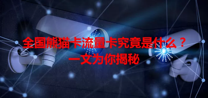 全国熊猫卡流量卡究竟是什么？一文为你揭秘