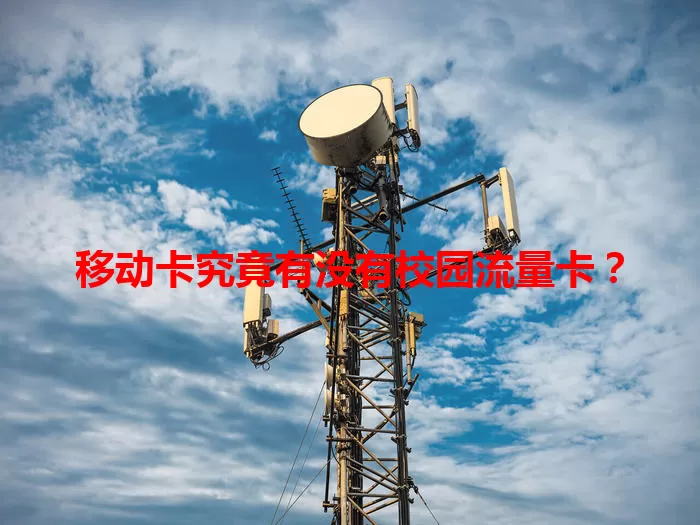 移动卡究竟有没有校园流量卡？