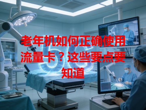 老年机如何正确使用流量卡？这些要点要知道