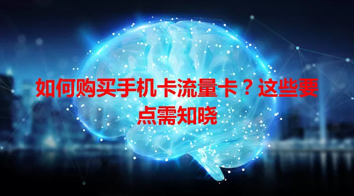 如何购买手机卡流量卡？这些要点需知晓