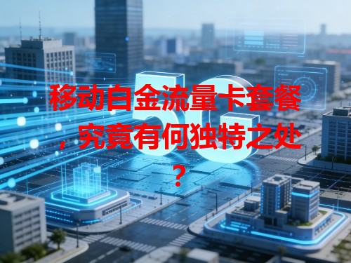 移动白金流量卡套餐，究竟有何独特之处？
