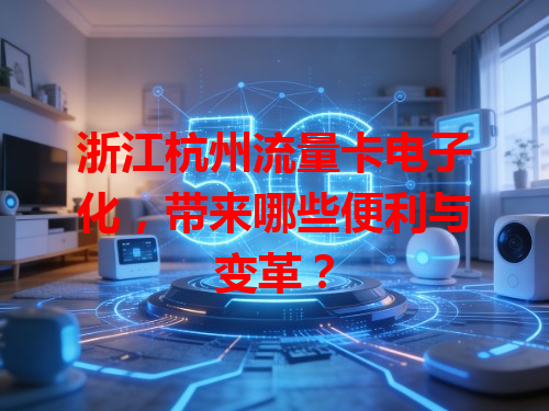 浙江杭州流量卡电子化，带来哪些便利与变革？