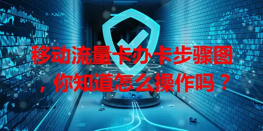 移动流量卡办卡步骤图，你知道怎么操作吗？