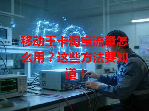 移动王卡淘宝流量怎么用？这些方法要知道！
