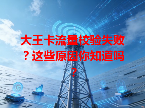大王卡流量校验失败？这些原因你知道吗？