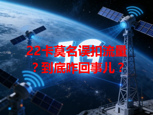 22卡莫名误扣流量？到底咋回事儿？